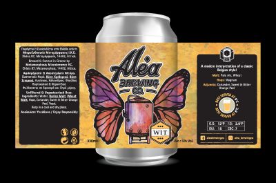 alea brewing can wit beer